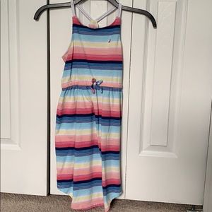 A girls sleeveless casual dress.